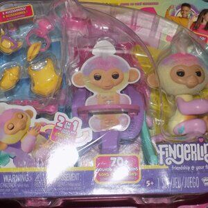 2023 Interactive Baby Monkey Nursery Playset/Jas W/ 2-in-1 Cradle and Highchair